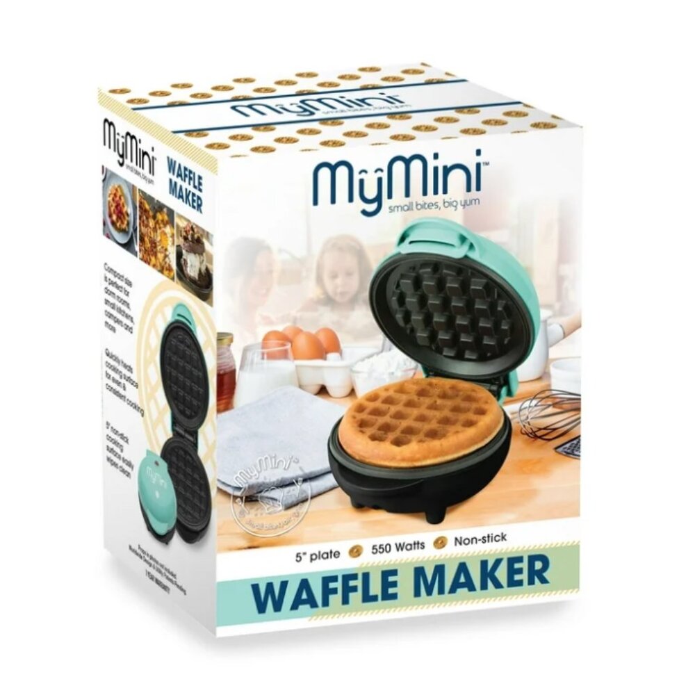 MyMini Waffle Maker, Teal